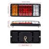Biqing Trailer Lights Car Truck LED Tail Lights Iron Net with Brake Universal Stop Tail Light Reversing Indicator 12V for Trailer Tractor Truck Lorry