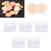 5PCS Sponge Transparent Storage Box Multipurpose Portable Clear Small Plastic Container