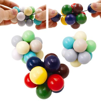 Kreativní barevná pružná míček Fidget hračka Mačkací míčky Děti Dospělí Hračka na uvolnění stresu Antistresová Hračka na cvičení rukou Masážní míčky Hračka