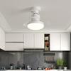 Household Invisible Blades Fan Lights New Restaurant Ceiling Fan Light Remote Dimmable Led Living Room Hidden Fan Light E27 Base