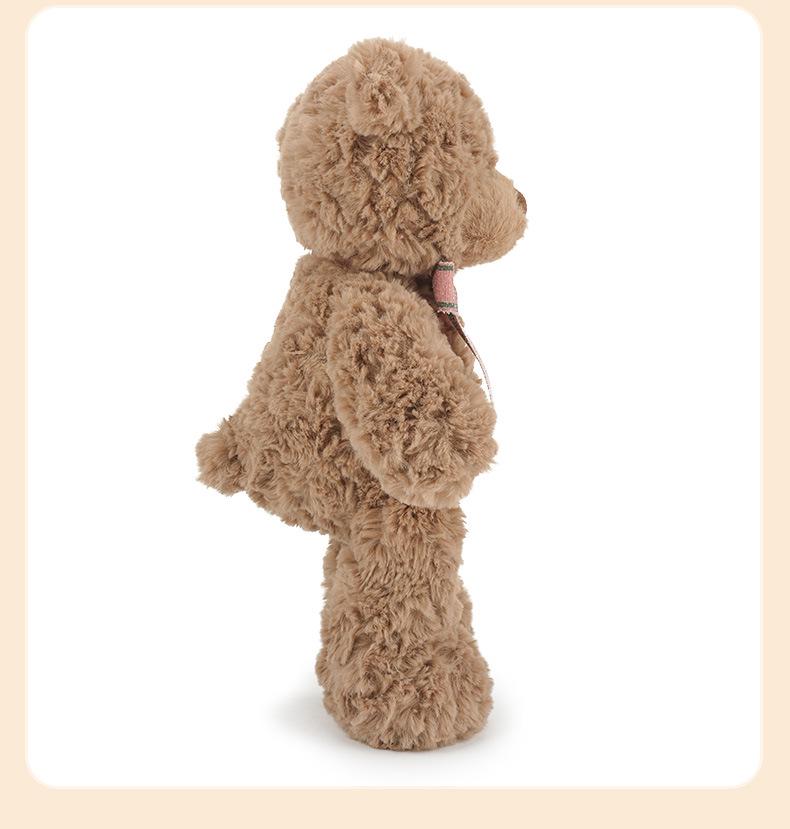 Peggy Teddybär-Plüschtier – Niedliches, kuscheliges Stofftier mit Fliege, ideales Geschenk für Mädchen