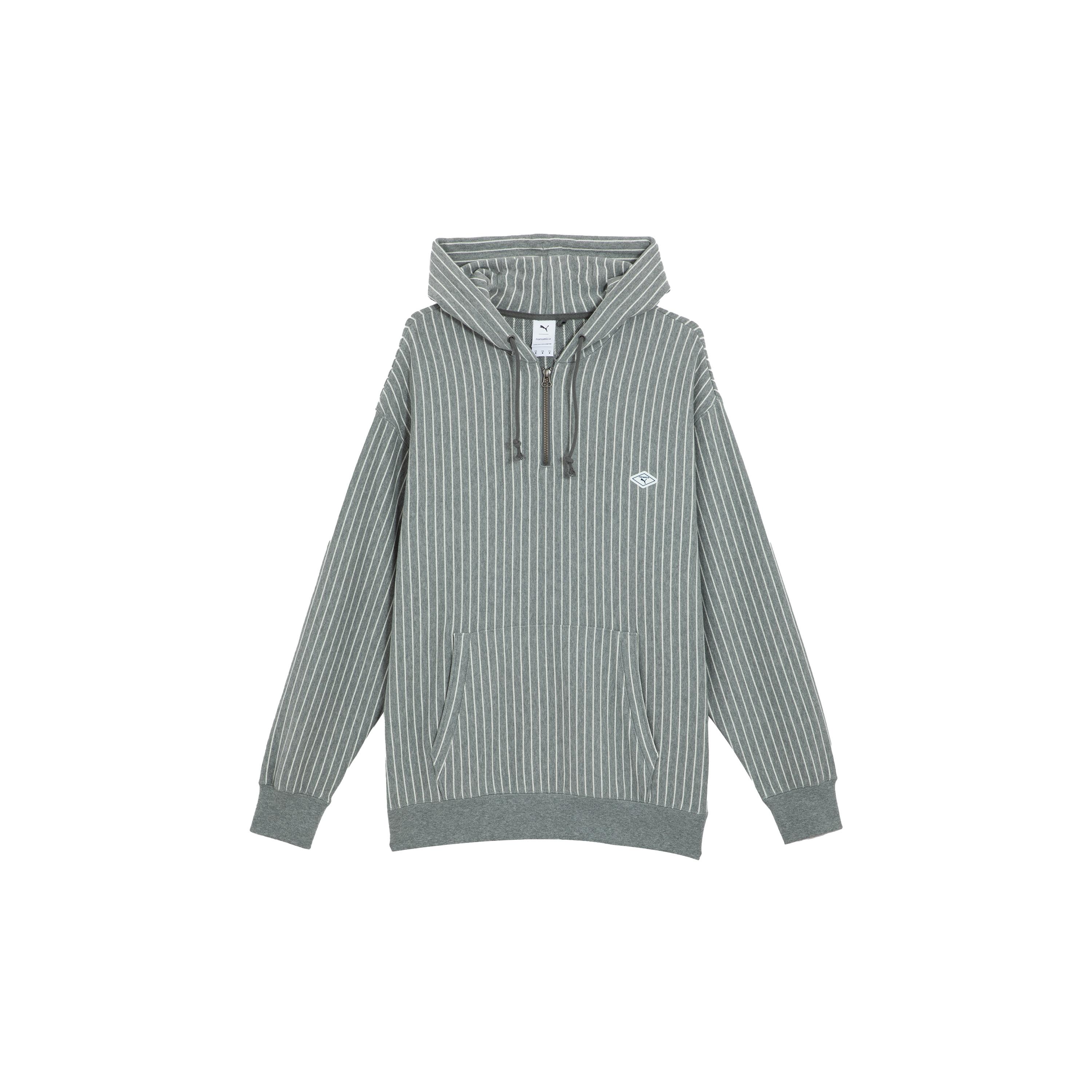 PUMA X Nanamica Striped Hoodie Grey Men s 539853-03 XS