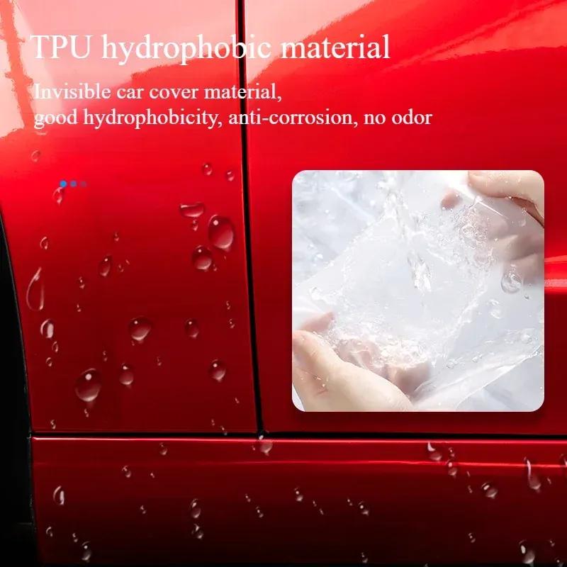 Car Body Protective Film for Tesla Model 3/Y/3+ 2024 TPU Transparent Film Front Rear Door Extended Invisible Car Clothing Set