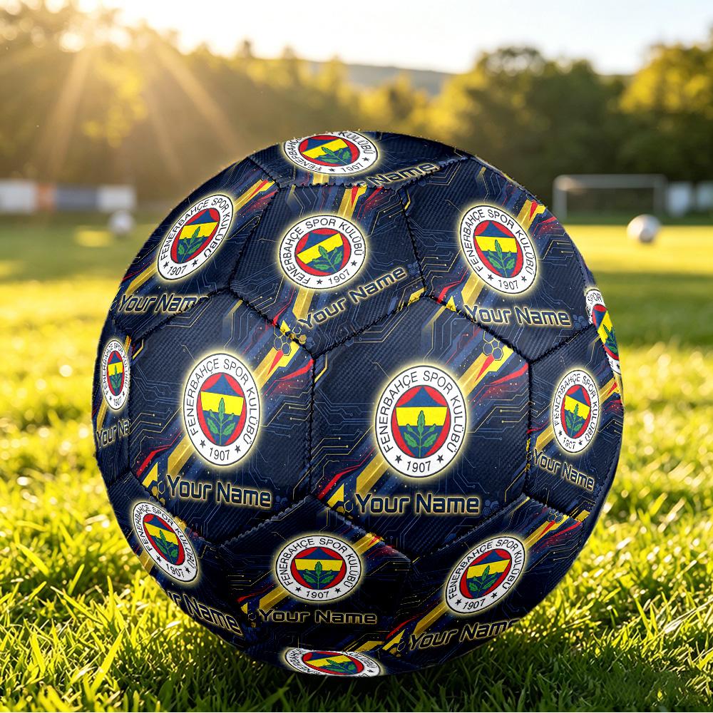 Personalized Size 5 Football Fenerbahçe FC Pattern Outdoor Game Sports Ball Gift