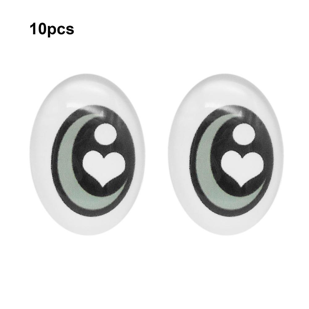 50pcs Crystal Doll Eyes Accessories Multistyles Simulation Glass Eye Patches