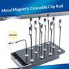 Magnetic Flexible Alligator Clips Model Painting Stand Base Holder Crocodile Clamp Price Tag Display Alloy Clip Po Note Clamp