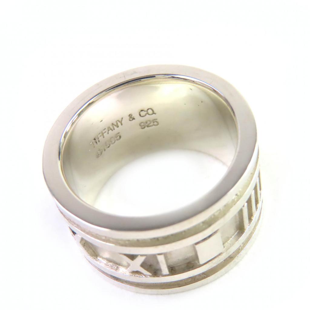 Great TIFFANY&Co. Ring Atlas Silver SV925 Women Used