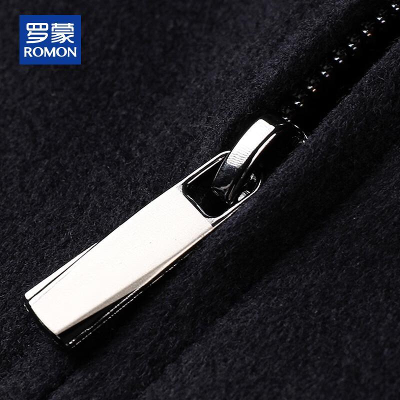 ROMON Men's 100% Cashmere Double-Sided Wool Coat