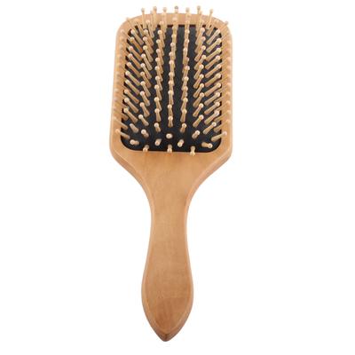 Haarbürste Professionell Dickes Lockiges Haar Paddel Entwirrbürste mit Holzgriff