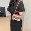 Fashion Retro Small Square Bag Texture Niche and Beautiful Ins Handbag Bag Women's New Trendy One-shoulder Crossbody Bag
