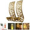 2 Pcs Candles Holder for Candlelight Dinner Pillar Holders Decorative Candlestick Decoration