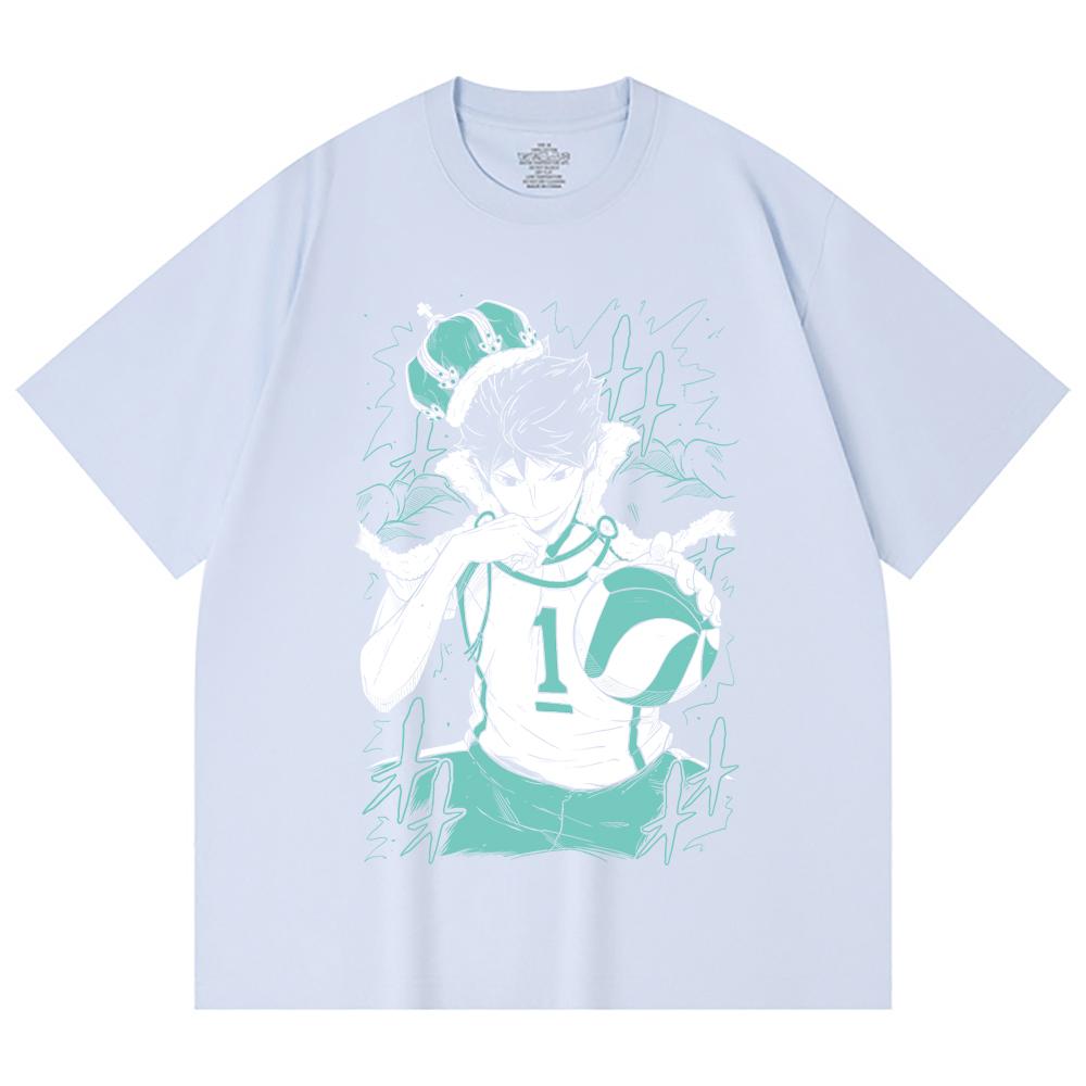 230 Gsm 100% Cotton Haikyu V3 Oikawa Print Unisex Heavy Cotton T Shirt