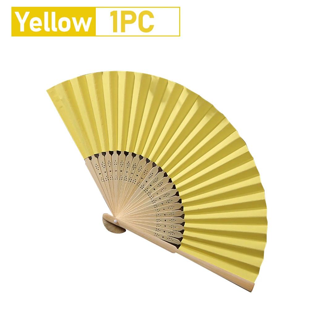 1-20PCS Blank White DIY Paper Bamboo Folding Fan for Hand Practice Calligraphy Painting Drawing Wedding Party Gift Ornament New