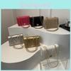 Chic Pu Leather Small Square Bag For Women Summer 2024 Trendy Chain Shoulder Crossbody