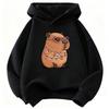 Streetwear Capybara Printed Hooded Kids Children's Sweatshirt Cute Hoody for Boys Girls Autumn Spring Casual Hoodies