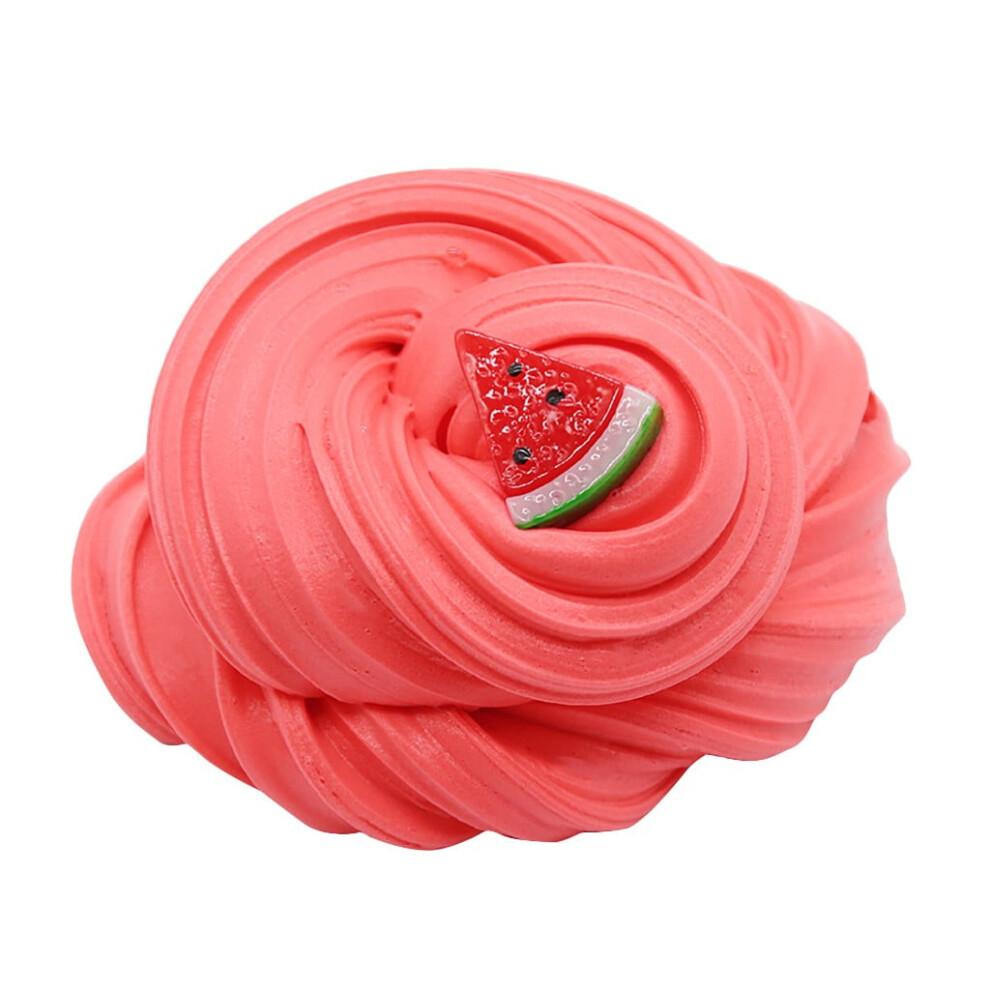 Watermelon Cake Butter Slime Kit – DIY Fruit Slime, Colored Clay Set, Party Favor, Goodie Bag Stuffer, Kids' Birthday Gift (Compatible with Slime