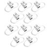 Pack of 10 Earring Backs Ear Jewelry Replacement Earring Plugs Earrings Part Metal Texture Suitable for Daily Party Use