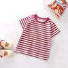 Boys Girls Striped T-Shirts Children's Clothing Casual Short Sleeve O-Neck Cotton Tops Tees Kids Clothes Summer