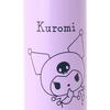 Sanrio (SANRIO) Stainless Steel Bottle with Cover, Kuromi, for Kids, Keeps Drinks Cold, Capacity: 470mL, Includes Name Space, One-Touch Opening, Direc