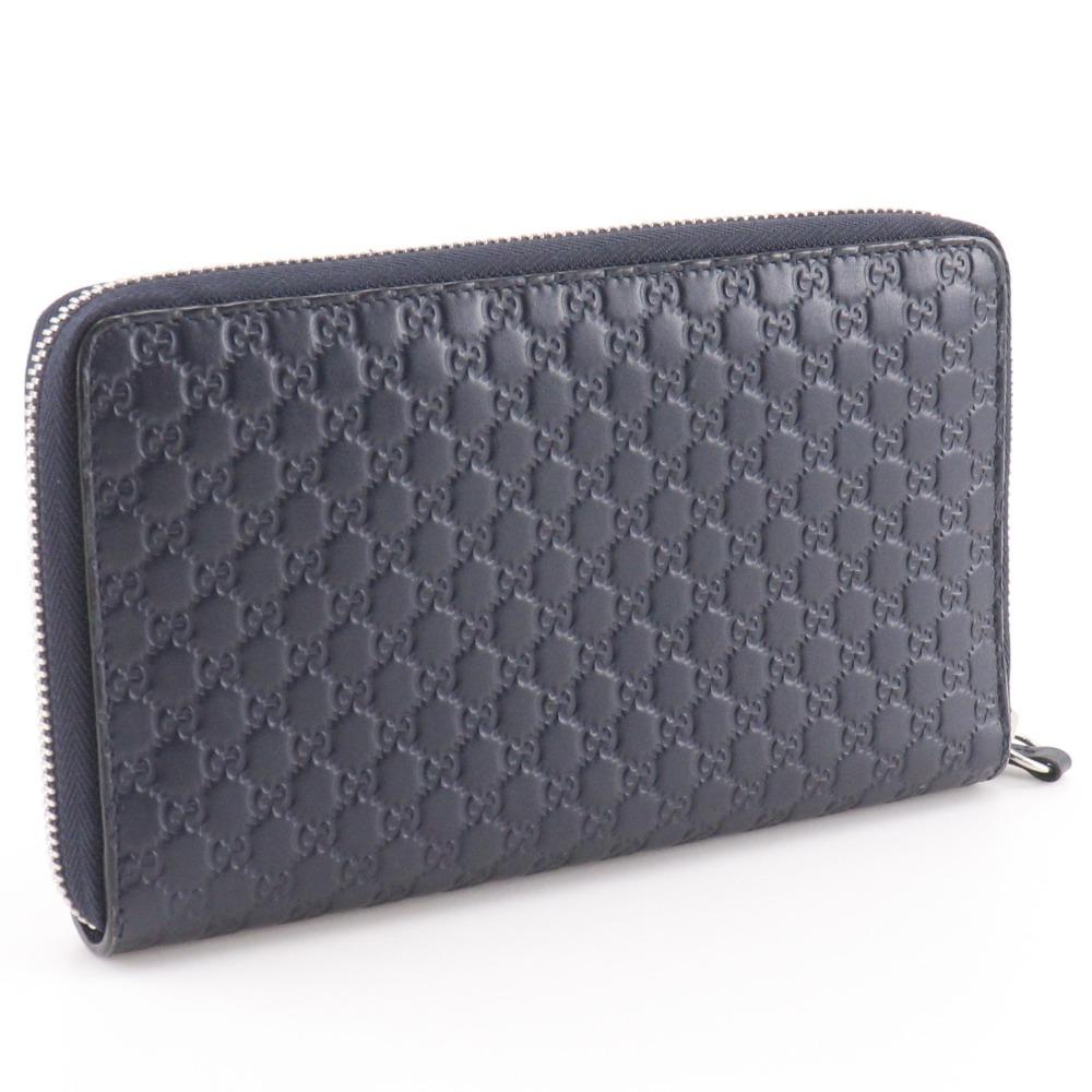 GUCCI Organizer GG Purse 391465 outlet black Sima leather mens Used