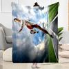 Soccer Player Action Blanket Ultra-Soft Great for Couch Livingroom Picnics All-Season Use Warmthful Decor Birthday Christmas Gift Blanket