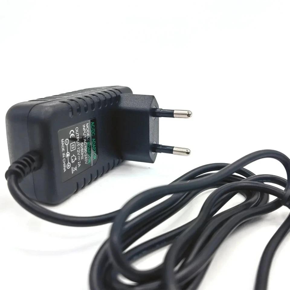 Power Supply AC 110-220V DC 12V 2A Universal Power Adapter Supply Charger EU US Adapter with LED Light for Camera Monitor