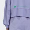adidas X Stella McCartney Cr Hood Print Drawstring Zip Jacket Women Outerwear Purple IB5892