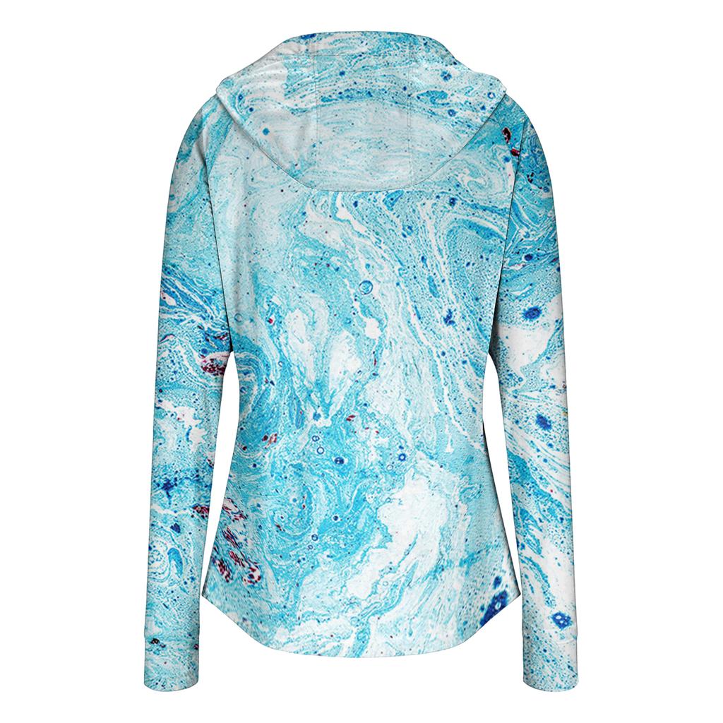 Women’s Lightweight Zip Up Hoodie with Drawstring Hood and Front Pockets Long Sleeve Sun Jacket for Outdoor Wear