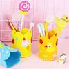 Toys Arts Crafts For Children Handwork Pen Container DIY Pencil Holder Non-Woven DIY Pen Holder