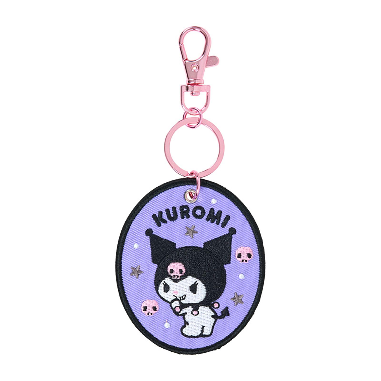 Sanrio Kuromi Embroidered Patch Keychain Polyester Steel 485969 Character Award 1st Round