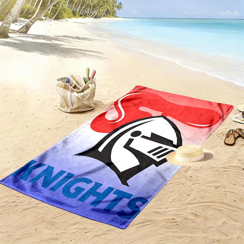 Newcastle Knights 2D Flat Print Beach Towel, Large Soft Quick Dry Towel for Beach Camping Swimming.NSTJ0928489