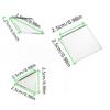 100PCS 2.5cm/0.98inch Glass Mirror Mosaic Tiles Bulk Diamond Rhombus Shape DIY Craft Handcrafted Accessory Home Wall Artwork