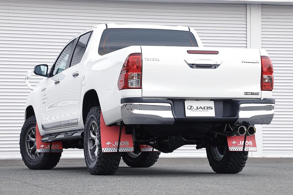 JAOS Mudguard III Front for Toyota Hilux 125 Series and 125 Series Z Set, Red, "GR SPORT" (B621096F)