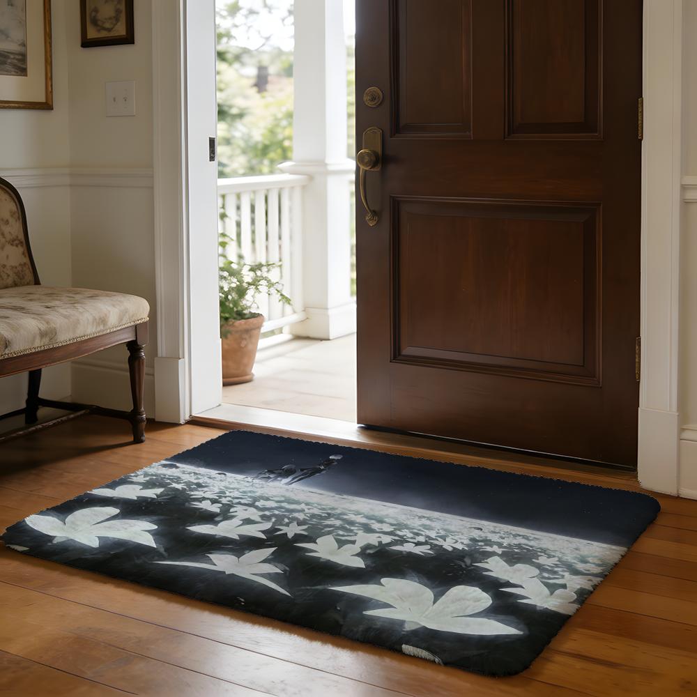 NNieR Automata Floor Mat Soft Flannel Absorbent Mat Non-Slip Rug Home Bedroom Bathroom