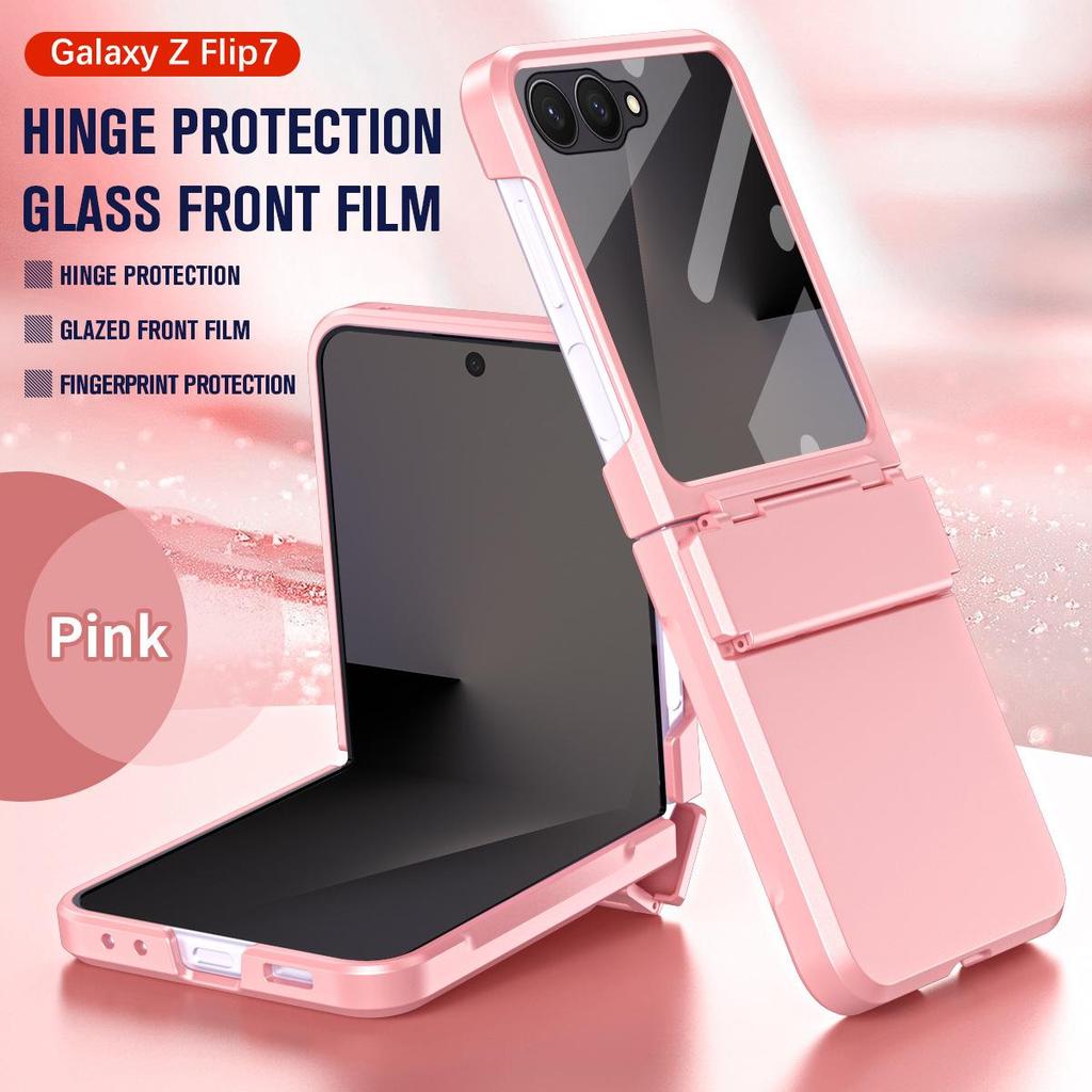 Samsung Z Flip 8 Hinged Phone Case with Integrated Full Coverage Protection for Flip 7/6