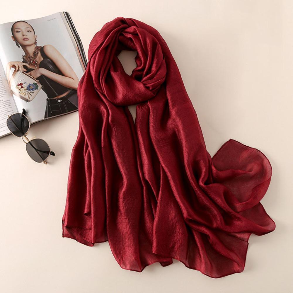 Head Wrap Women Plain Scarf Linen Plus Size Hijab New Female Sunscreen Shawl