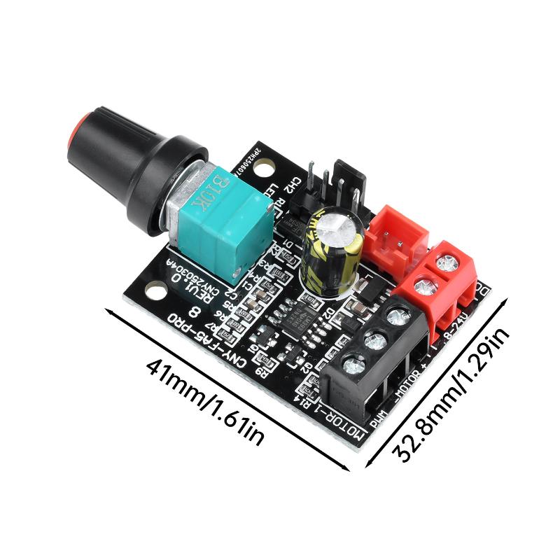 DC Brushless Motor Speed Controller Module 8-24V 5A 4-Wire for Violent Fan Server Cabinet Cooling Adjustment