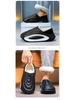 Men's Winter Waterproof Non-Slip Plush Slippers: Thick, Warm, Height-Boosting Comfort