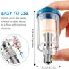 Water Oil Separator Filter, 1/4" NPT Male and Female Thread Spray Gun Filters Air Line Compressor Fitting Air Coupler and Plug