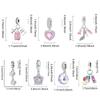 Copper Crown Pink Perfume Charms Beads Fit Diy Bracelet Necklace Making Gift Of High Quality Jewelry For Womens