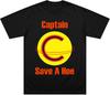 Captain Save A Ho T-Shirt für Herren Damen Baumwolle Kurzarm T-Shirt