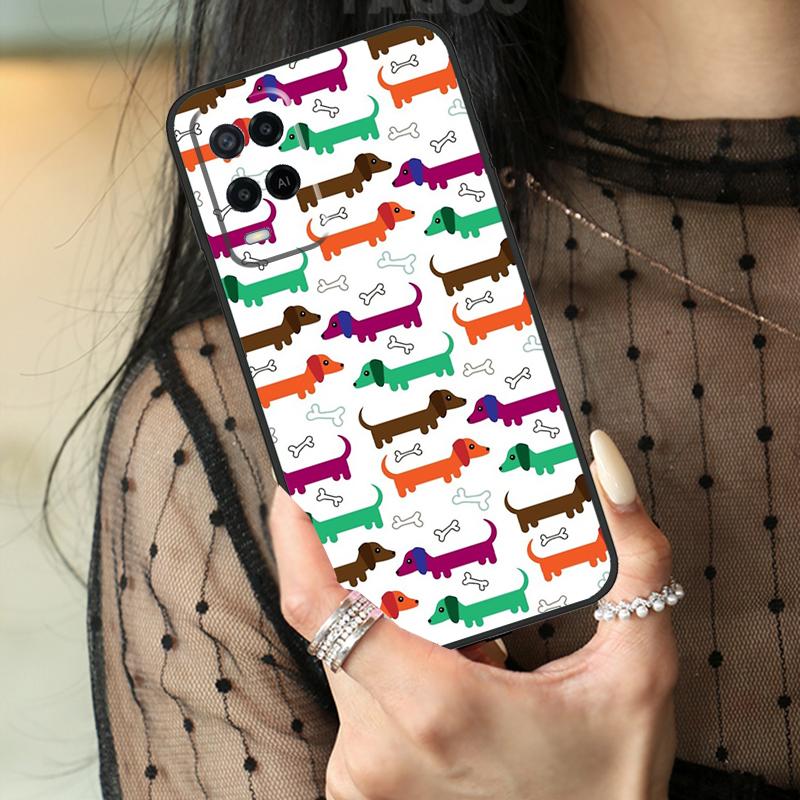 Dachshund Teckel Dackel Dog Case For Oppo A78 A98 A18 A38 A58 A60 A80 A40 A96 A76 A16 A94 A74 A54 A15 A17 A57 A77 A5 Pro