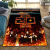 Till Lindemann, Lead Singer of the German Heavy Metal Rock Band Rammstein, Flannel Carpet Home Decoration Anti-slip Door Mat Seat Protector Carpet W15