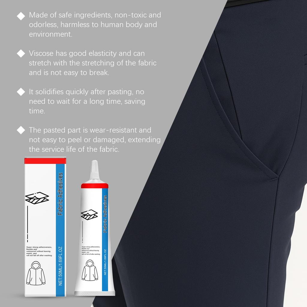 Clear Liquid Fabric Adhesive Patch Super Seamless Clear Sol