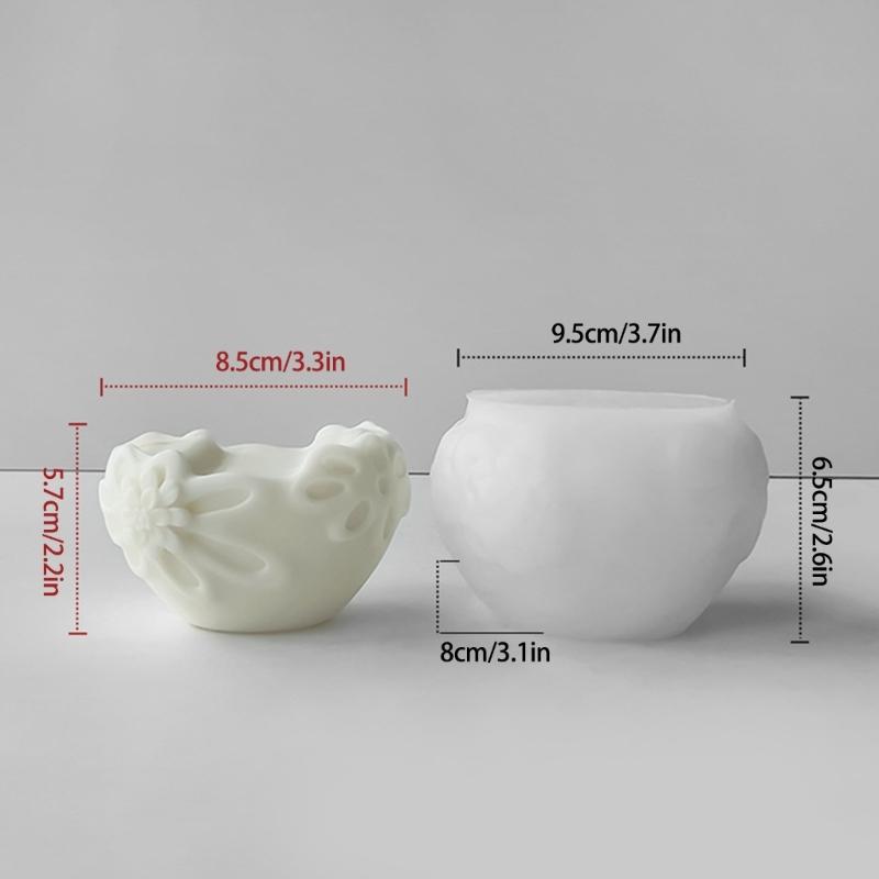 Silicone Soap Mold Silicone Candle Molds Hydrangea Flower Shape Clay Mould Silicone Soap Making Molds Silicone Texture