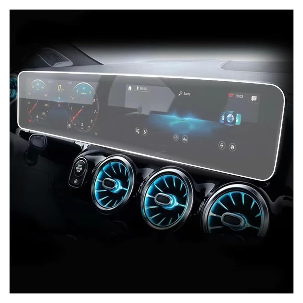 For GLA H247 2019-2023 Car Central Control Screen Anti-Scratch Clear Protective Film GPS Car Navigation Guard Guard Guard (TPU film)