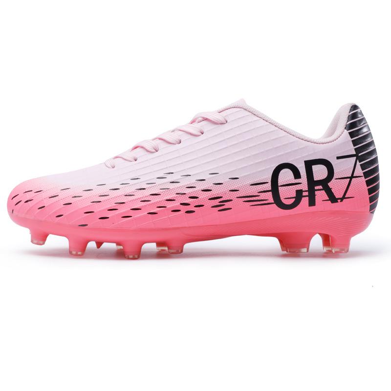 Cr7 Low-Top Fußballschuhe Tf Gebrochene Nägel Kunstrasen Ag Nägel Leder Füße Jungen und Mädchen Schüler Trainingsschuhe