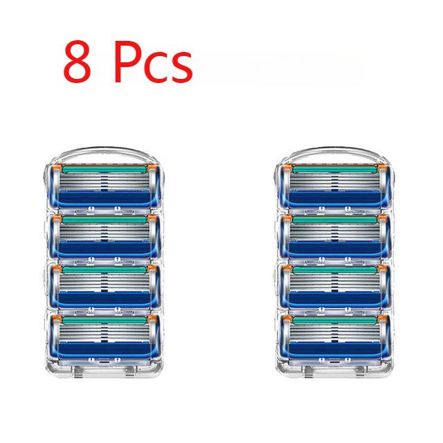 8Pcs Shaver Razor Blade Replacement Head for Men Manual Safety Shaving Blades