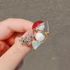 Lovely Shining Christmas Snowman Brooches For Women Rhinestone Enamel Metal Lapel Pins Sweater Scarf Badges New  Gift