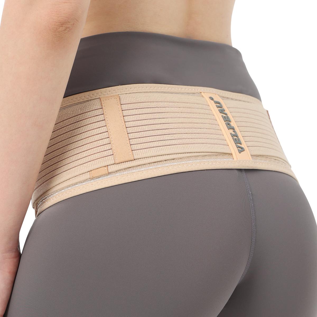 

VELPEAU Крестцово-подвздошный КПС сустав Пояс для бедер при боли в пояснице, люмбаго, ишиасе, тазовый поддерживающий пояс, противоскользящий для мужчин и женщин Within 72-112cm легкие хаки